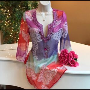 Cover up tunic dress for swim suit / Beach / pool